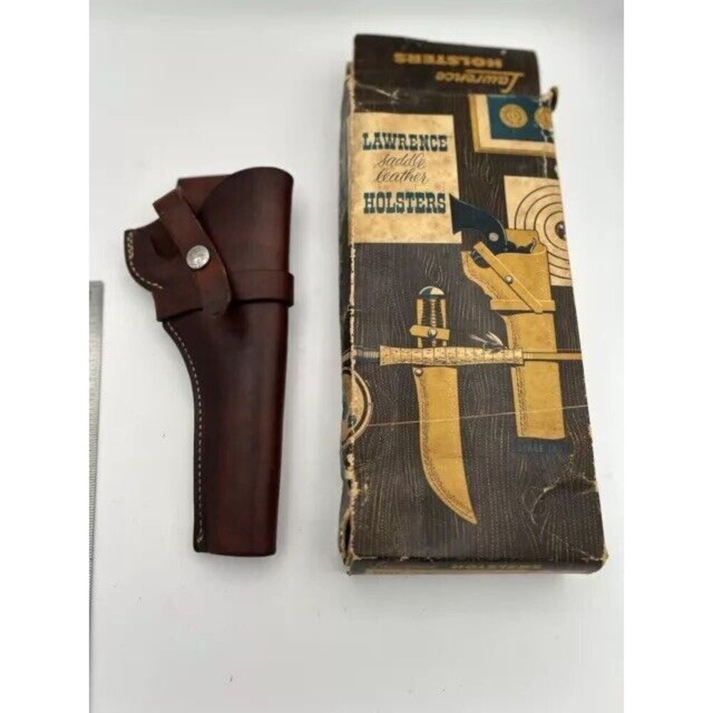 VINTAGE GEORGE LAWRENCE LEATHER HOLSTER IC 522 RH Colt 38 6" In BOX Unused